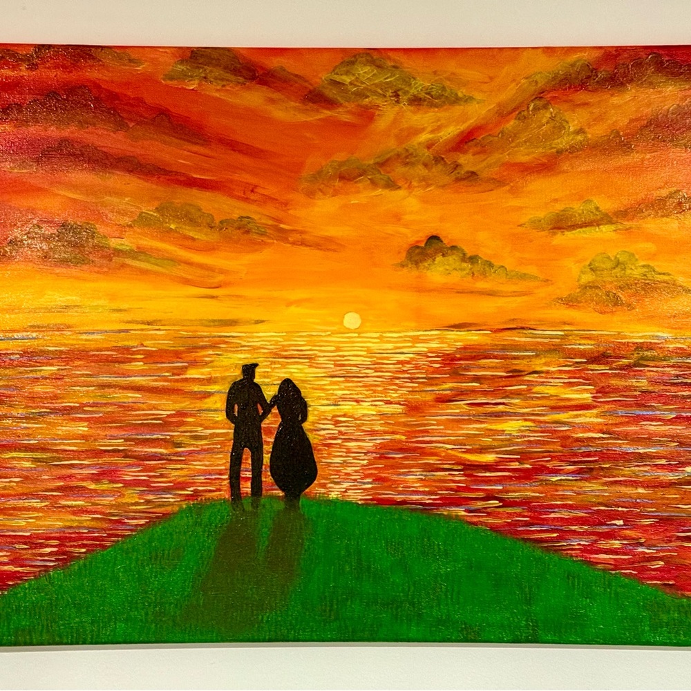 “A Golden Moment” - Original Acrylic Painting - 18x24 in